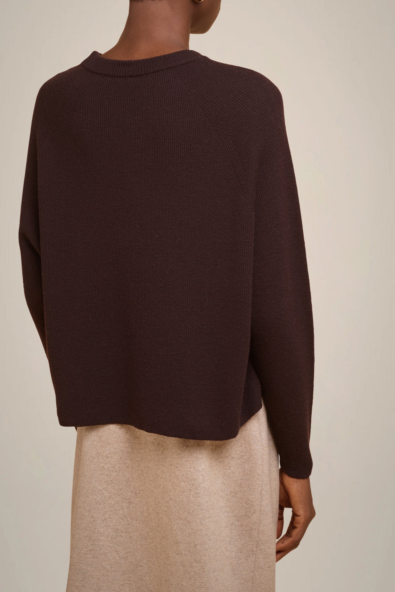 HALF CARDIGAN STITCH SWEATER