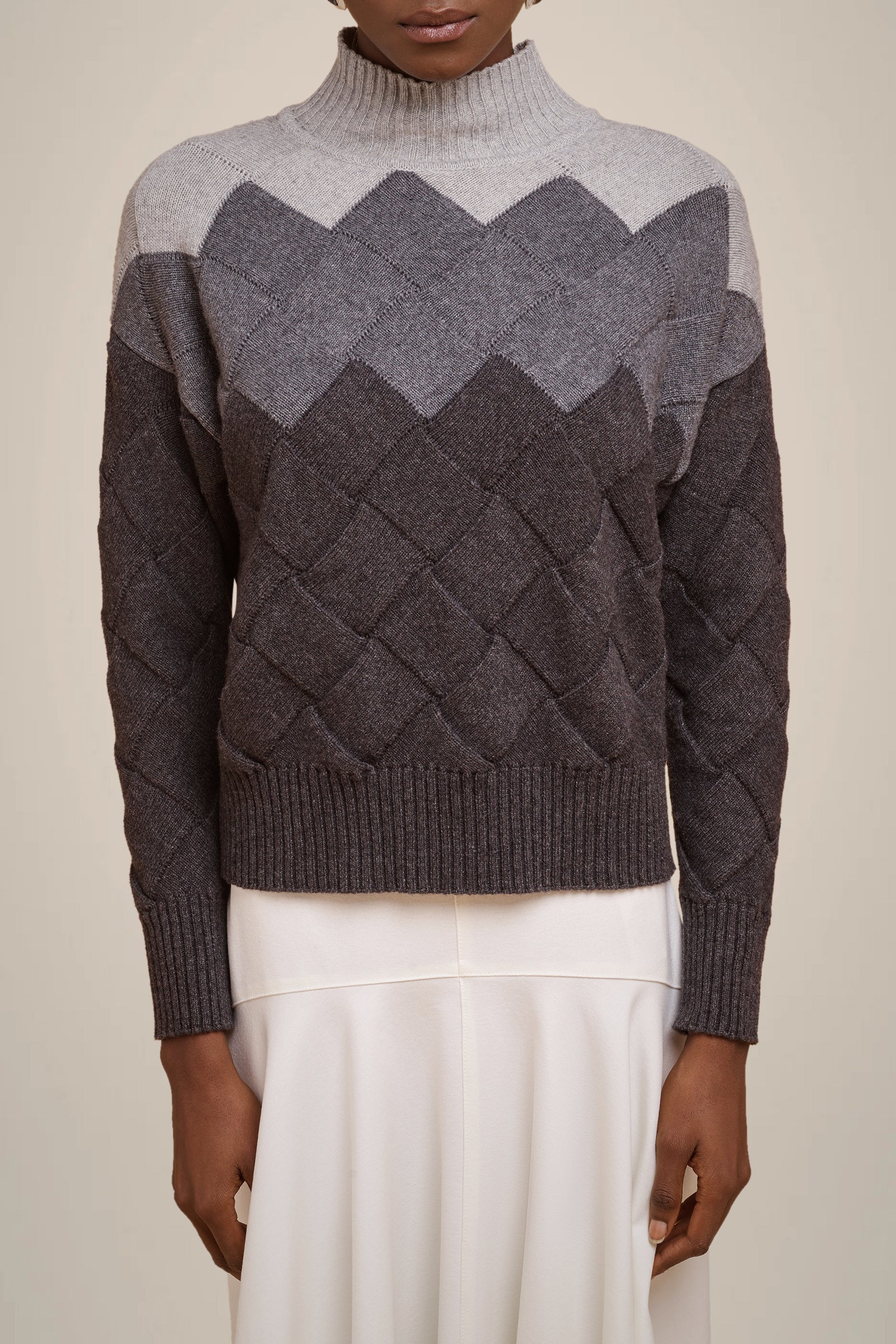 MAGLIONE ROMBI TRICOLORE