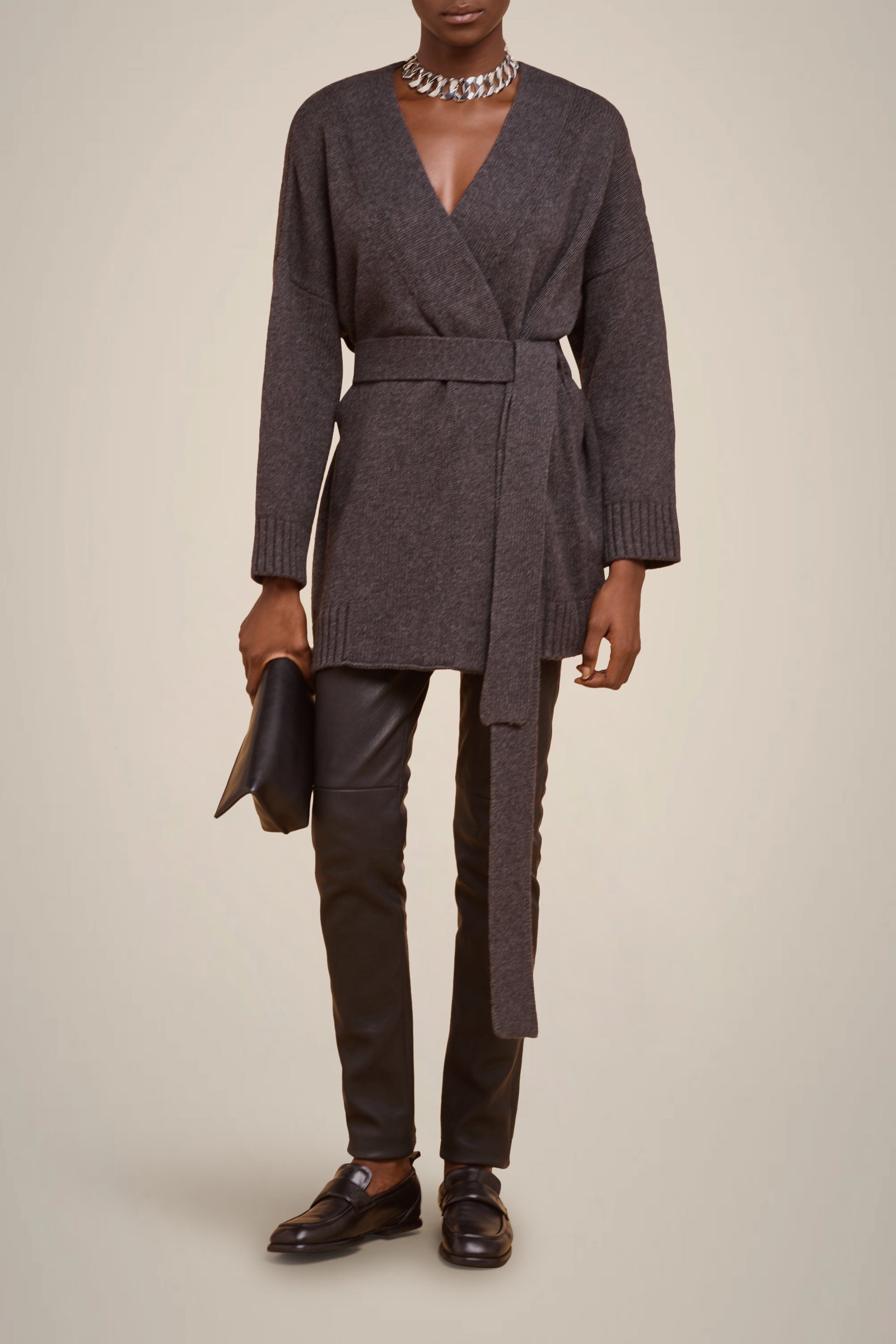 CARDIGAN CON CINTURA