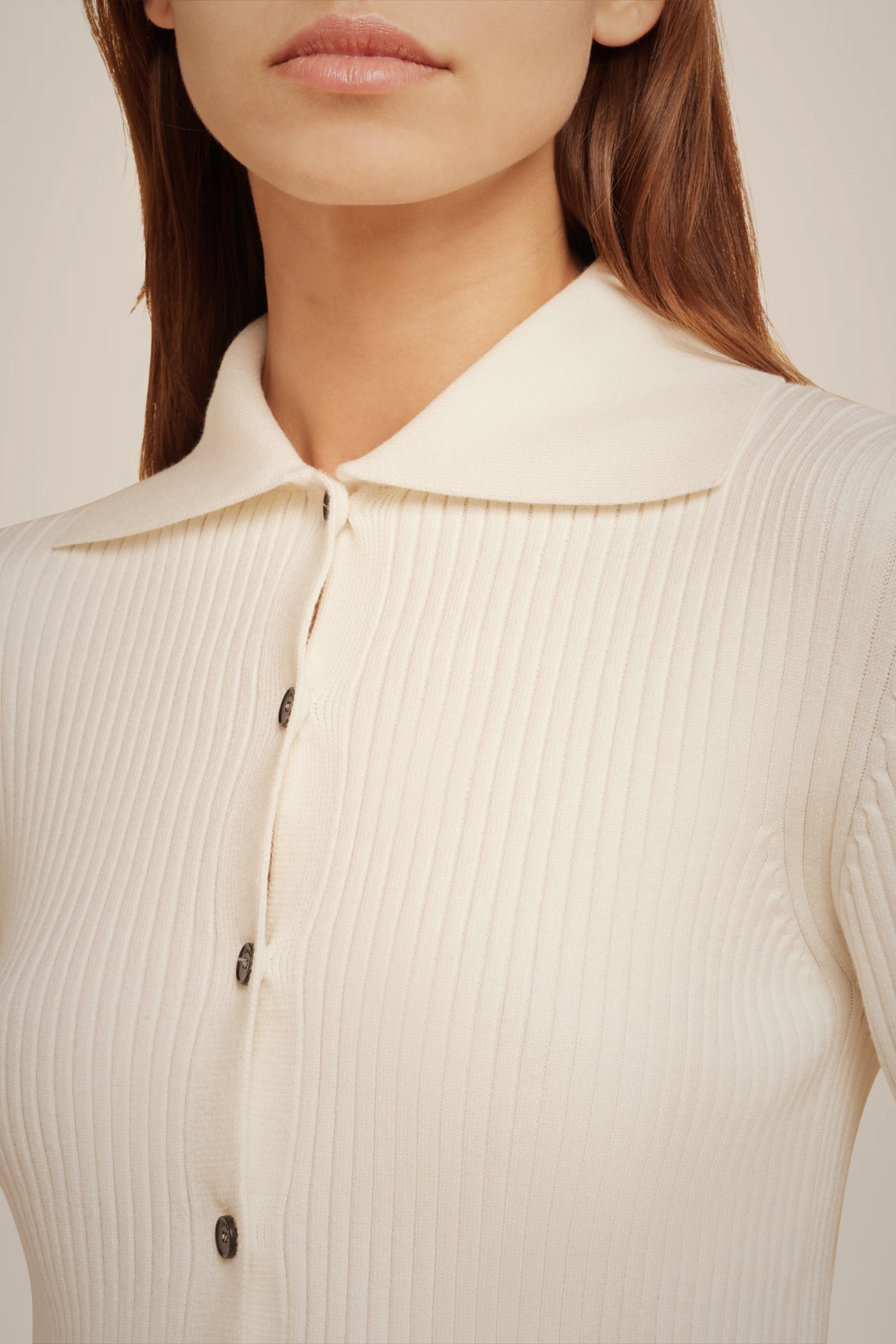 RIBBED CARDIGAN