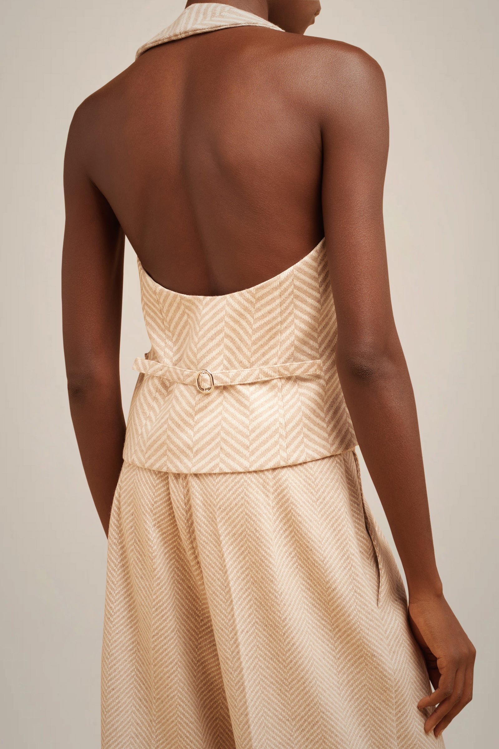 GILET HALTER PANNO CASHMERE