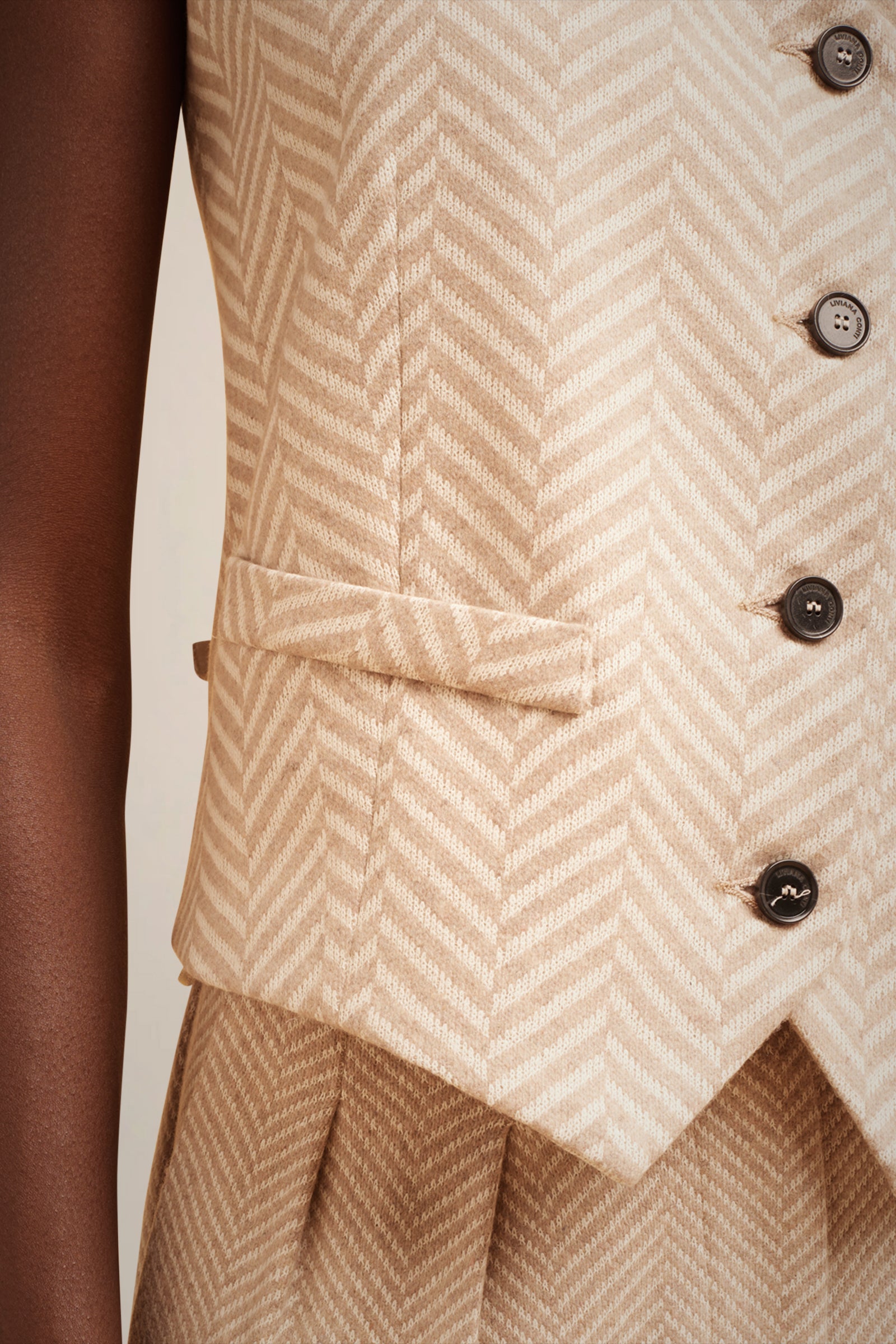 GILET HALTER PANNO CASHMERE