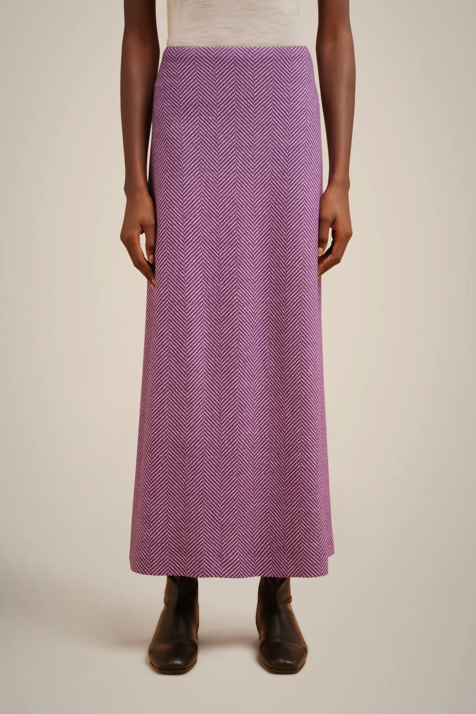 GONNA LUNGA PANNO CASHMERE
