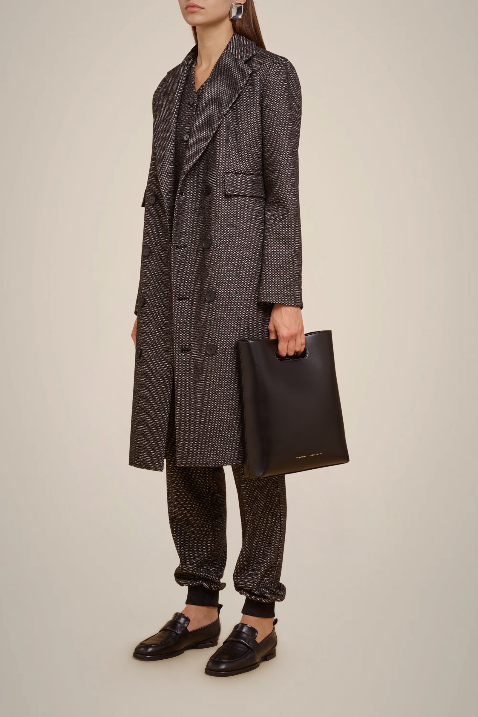 CASHMERE CLOTH JOGGING TROUSERS