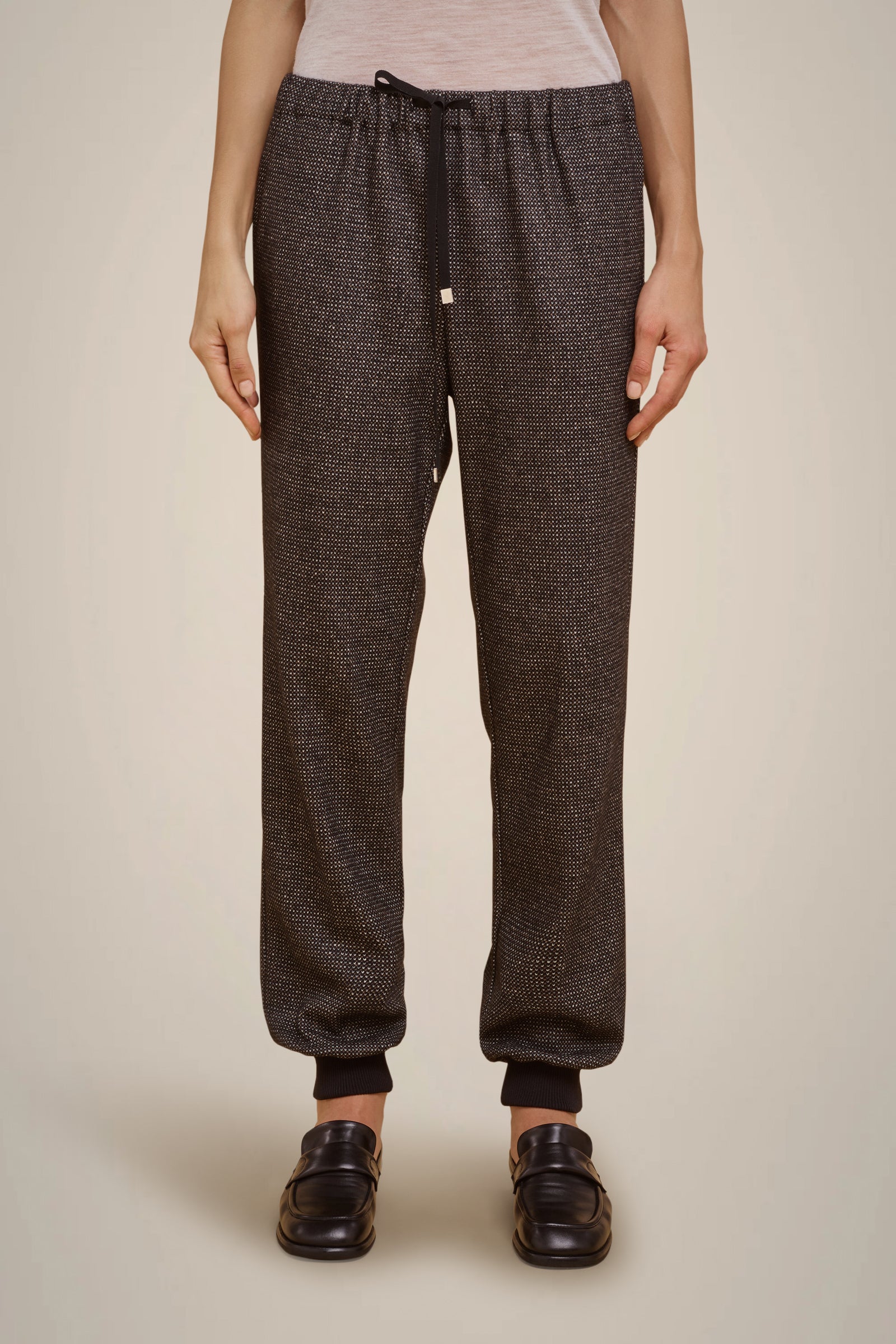CASHMERE CLOTH JOGGING TROUSERS