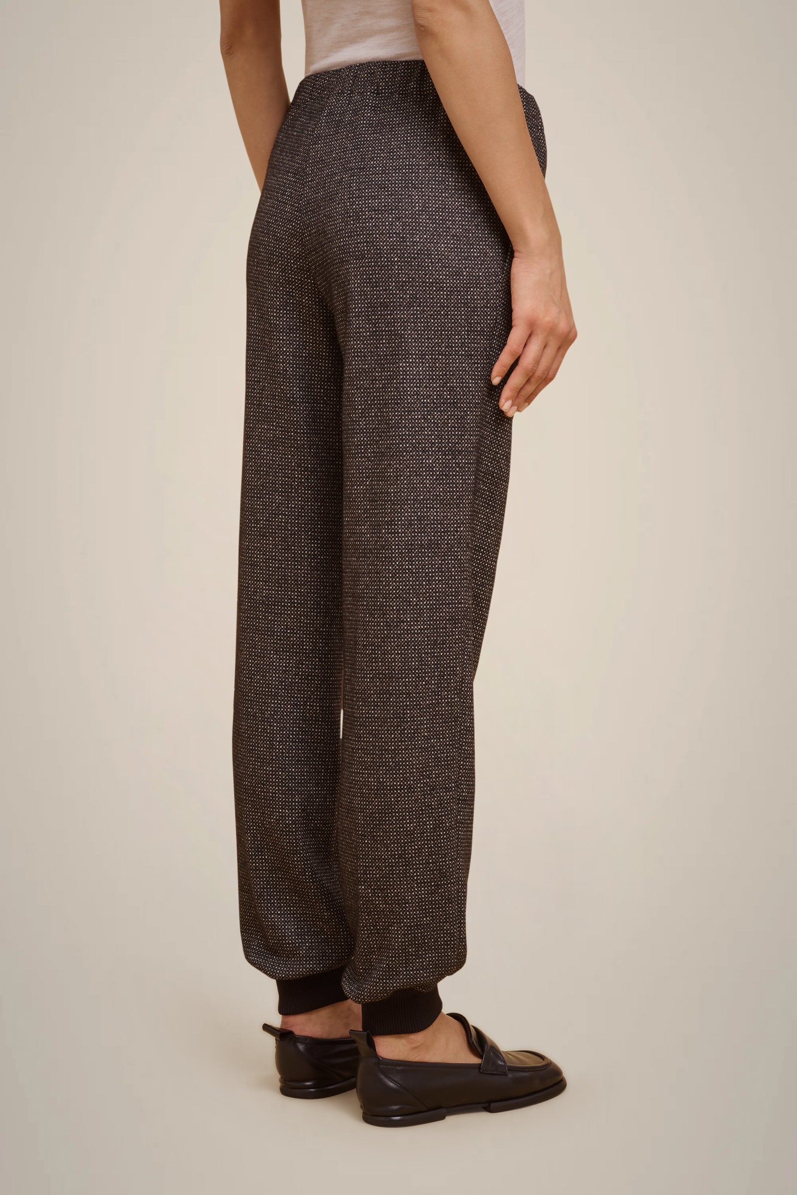 CASHMERE CLOTH JOGGING TROUSERS