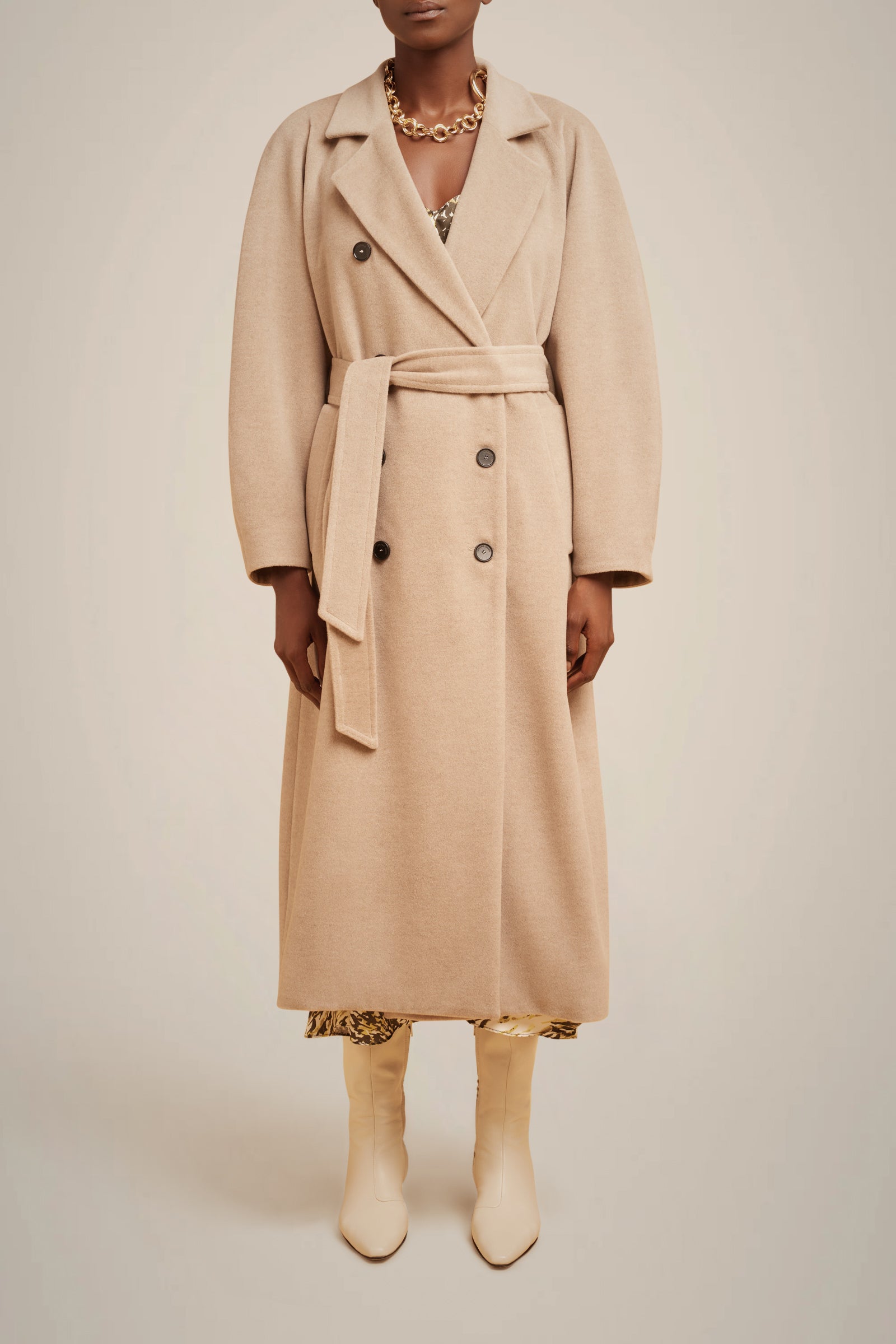 CAPPOTTO CINTURA PANNO CASHMERE