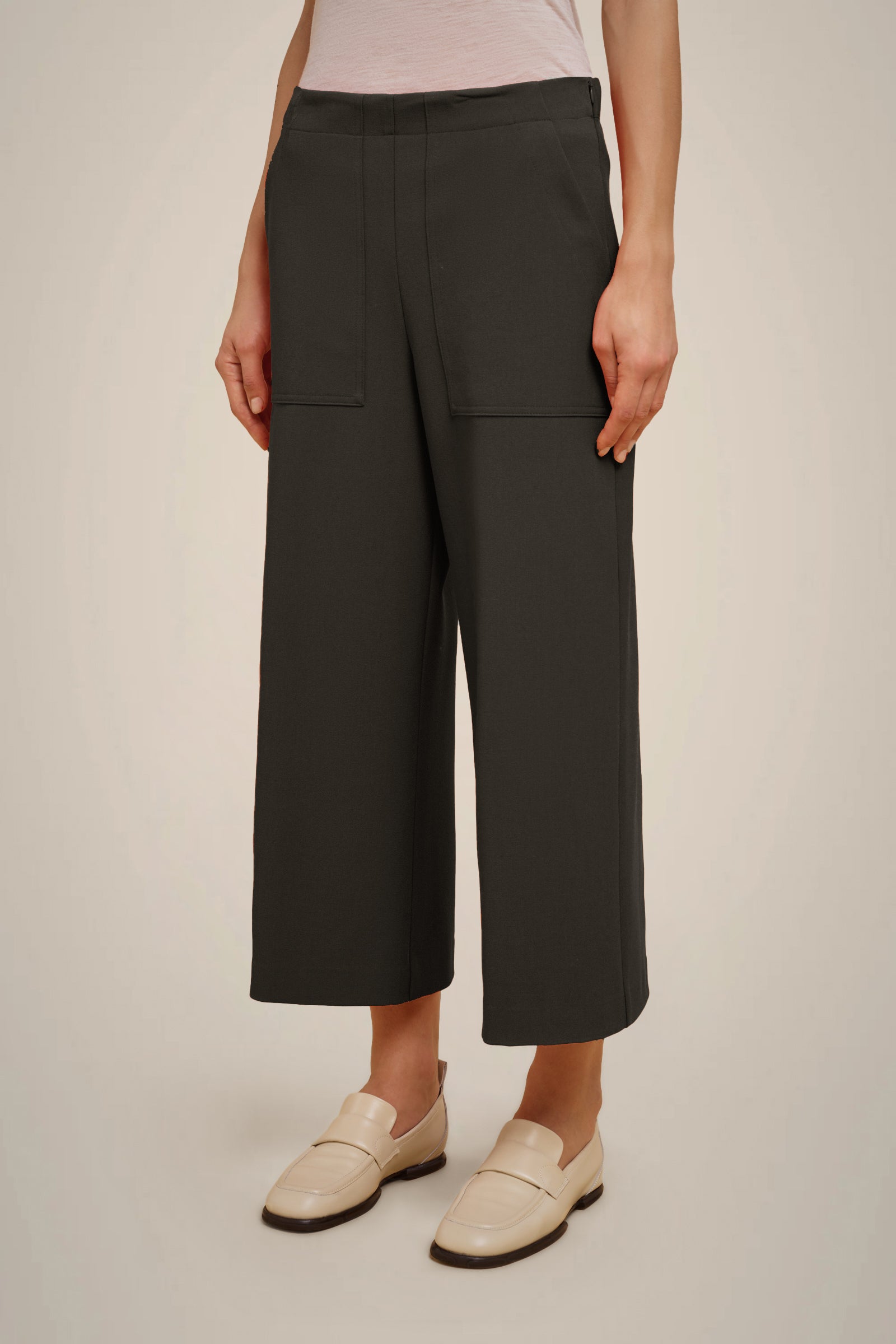 MILANO STITCH CROPPED TROUSERS