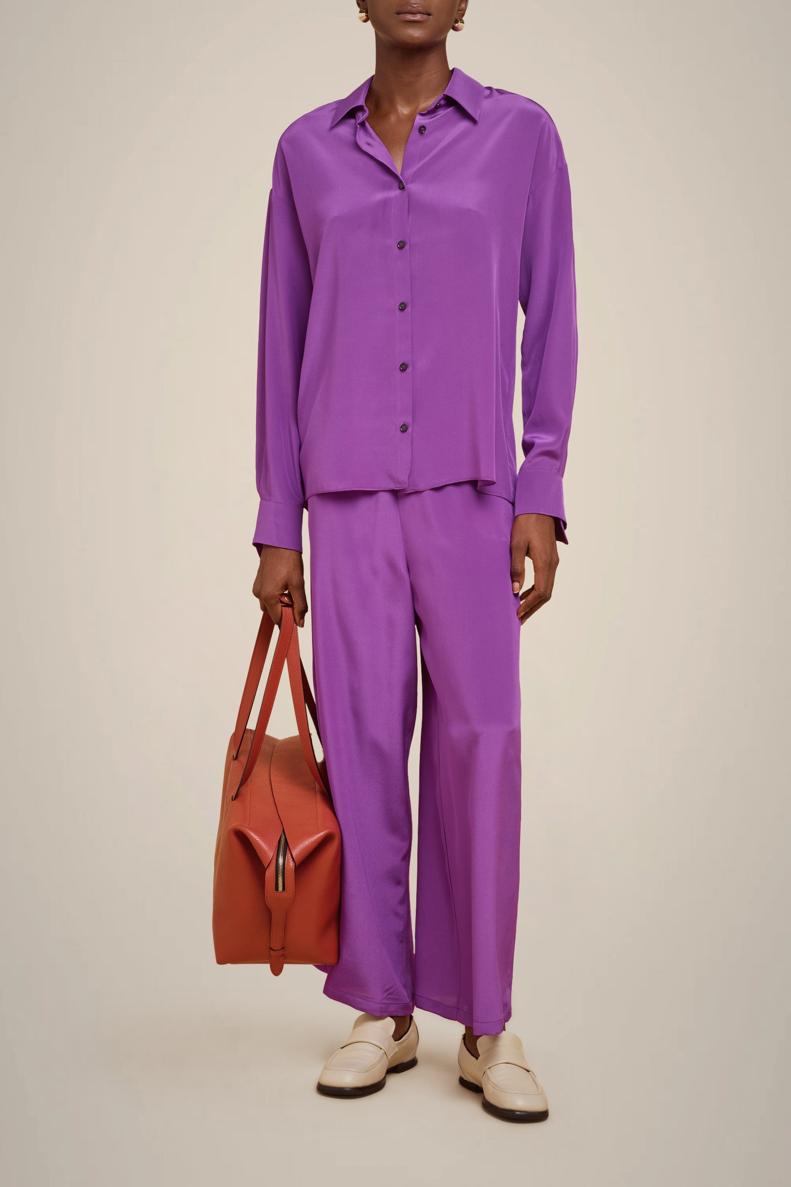 100% SILK TROUSERS