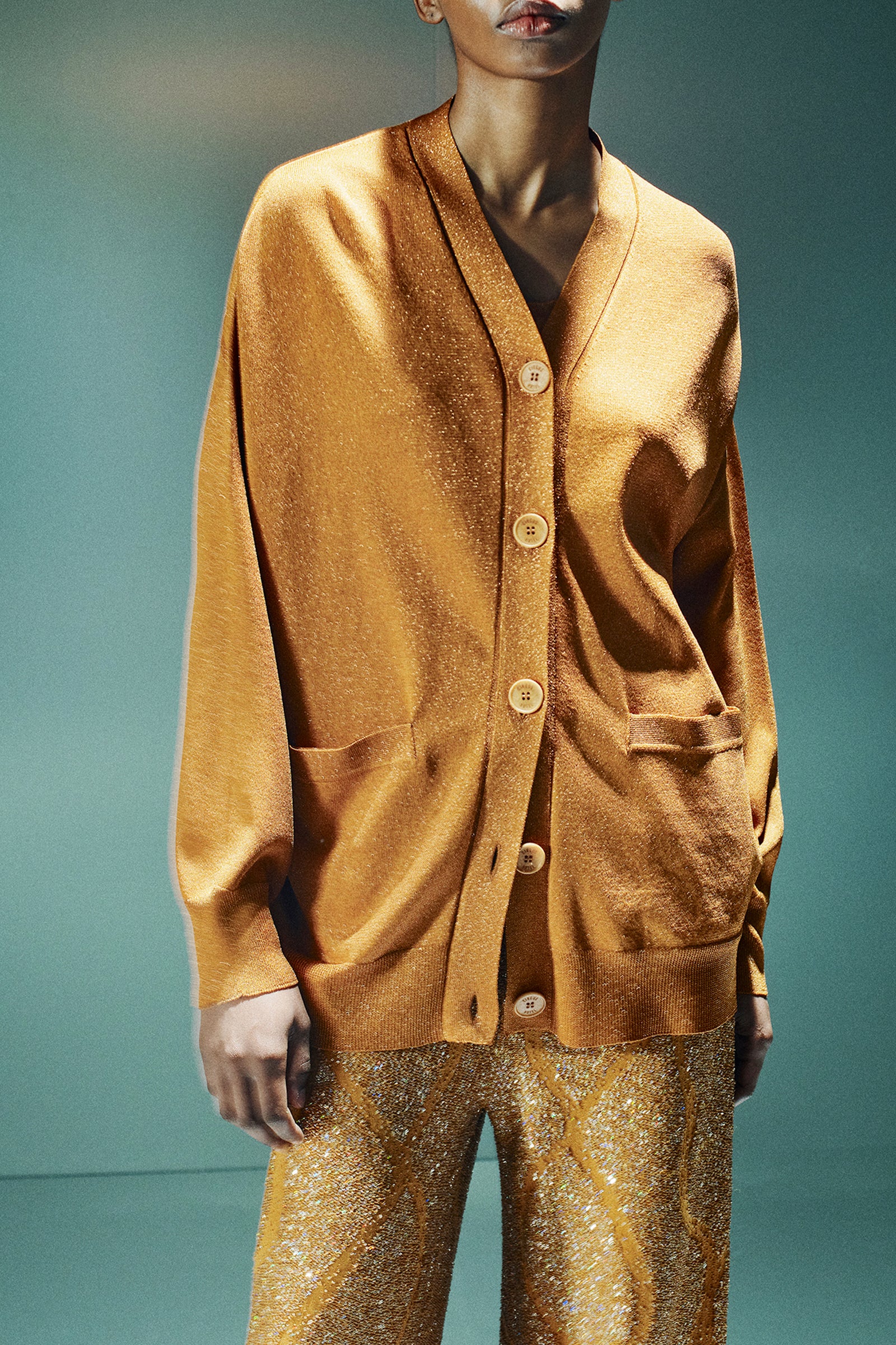 CARDIGAN IN LUREX