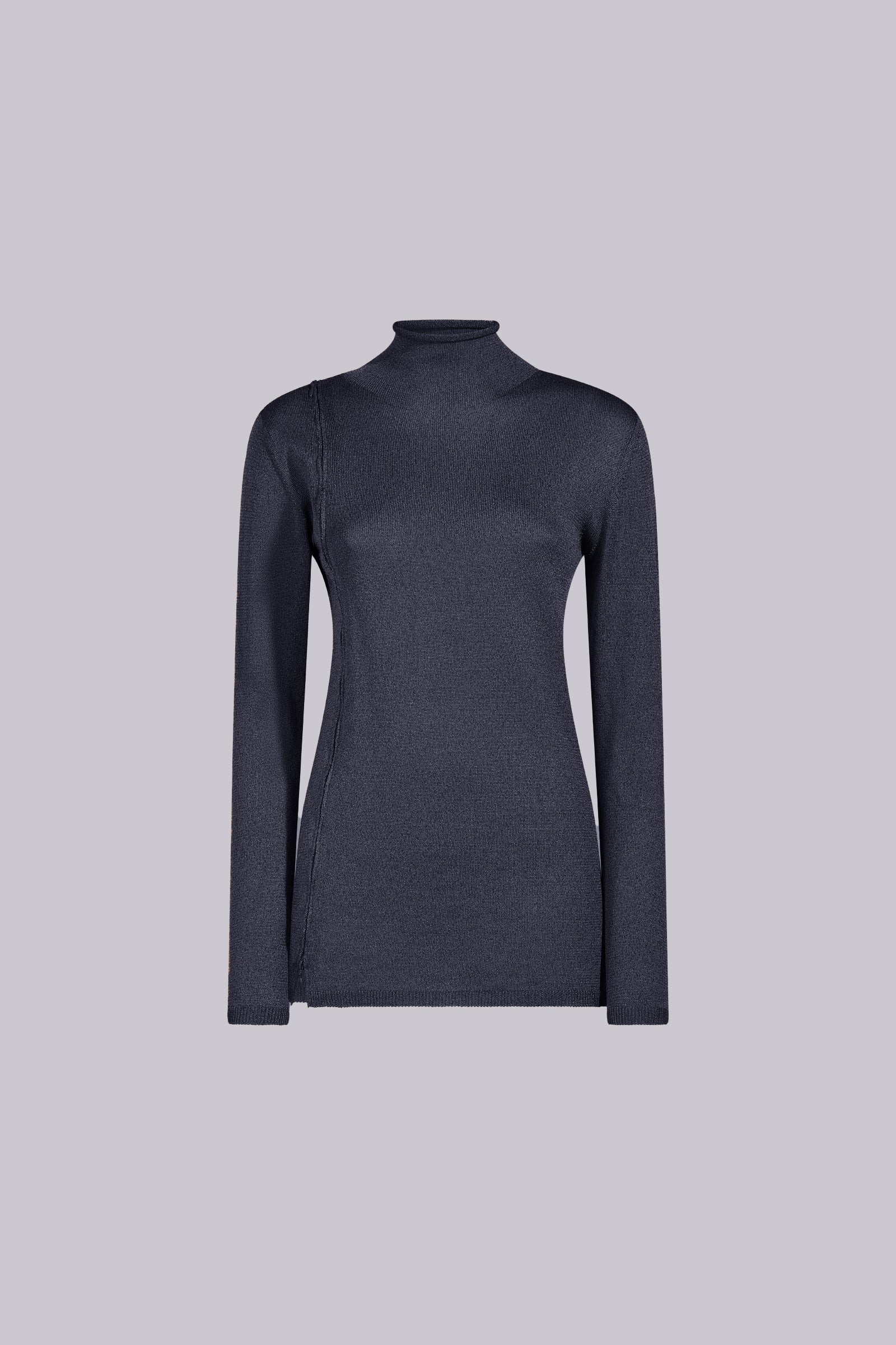 DOLCEVITA IN LUREX CON ZIP DA SPALLA A FIANCO