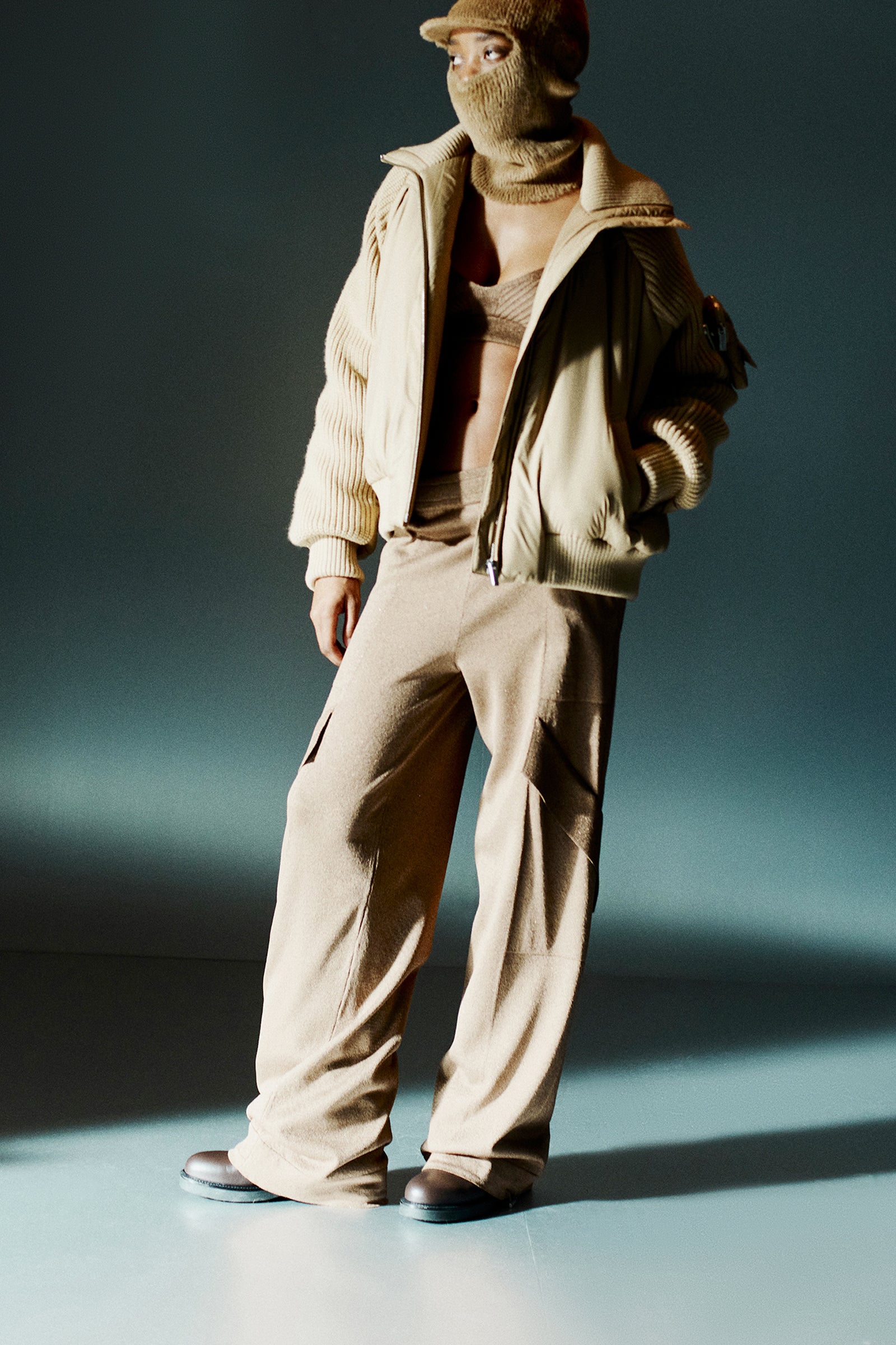 PANTALONE CARGO IN LUREX