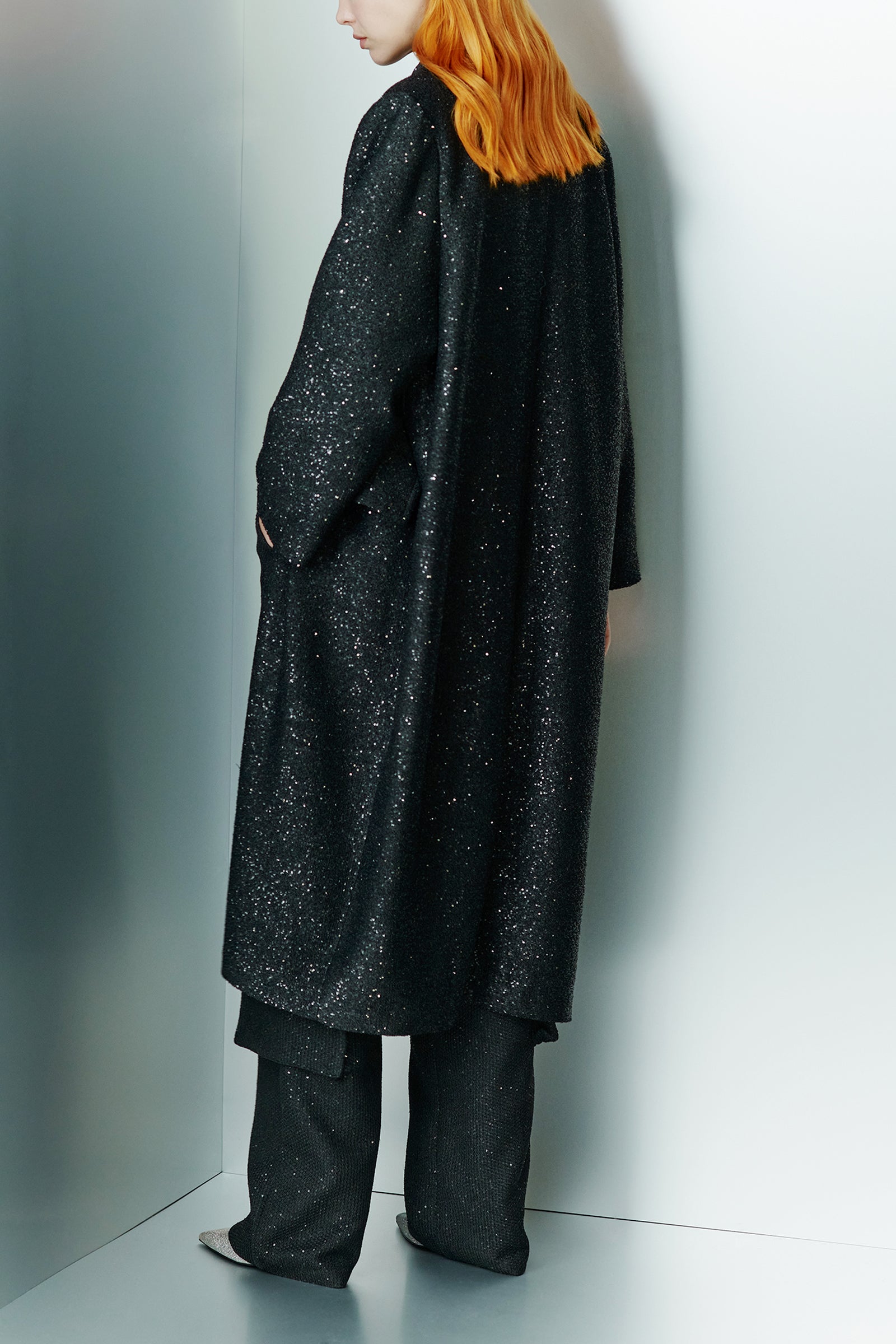 MICRO SEQUIN COAT