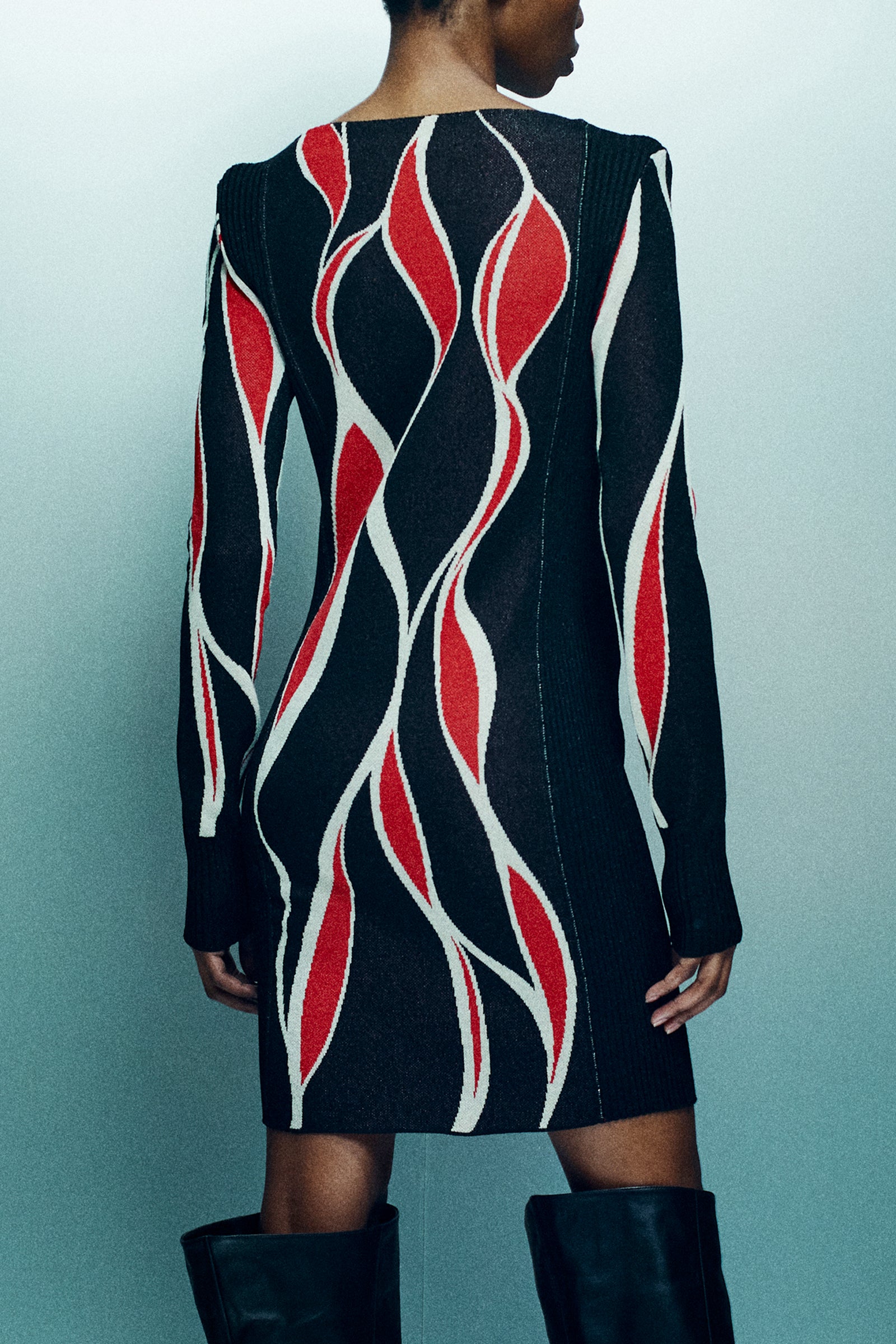 ABITO CORTO JACQUARD IN LUREX