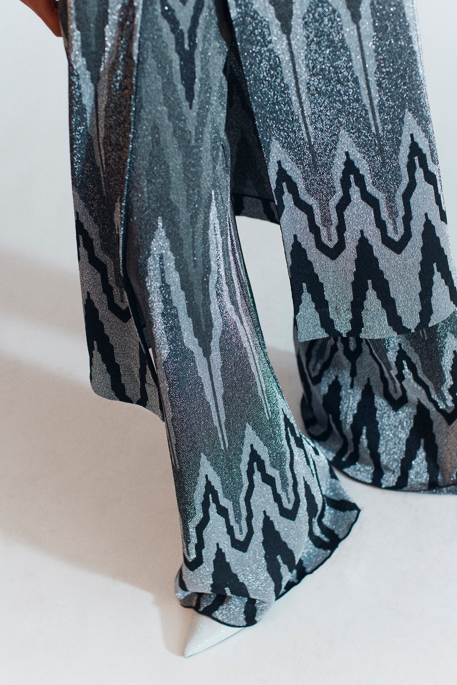 PANTALONE WIDE LEG JACQUARD