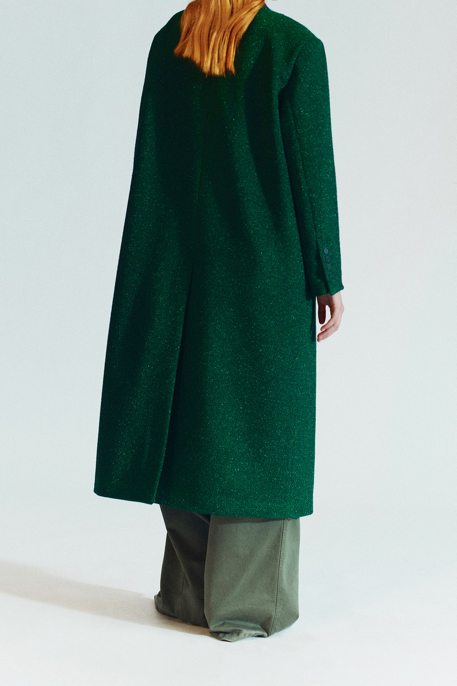 CAPPOTTO LUNGO DOPPIOPETTO IN LUREX