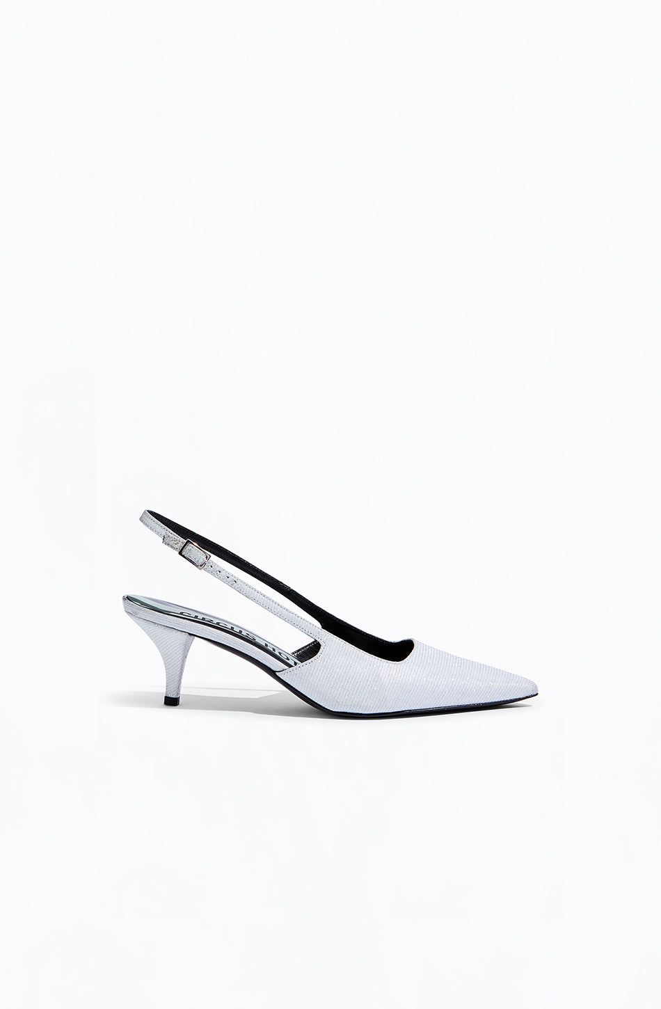 LAMÉ SLINGBACK SANDALS