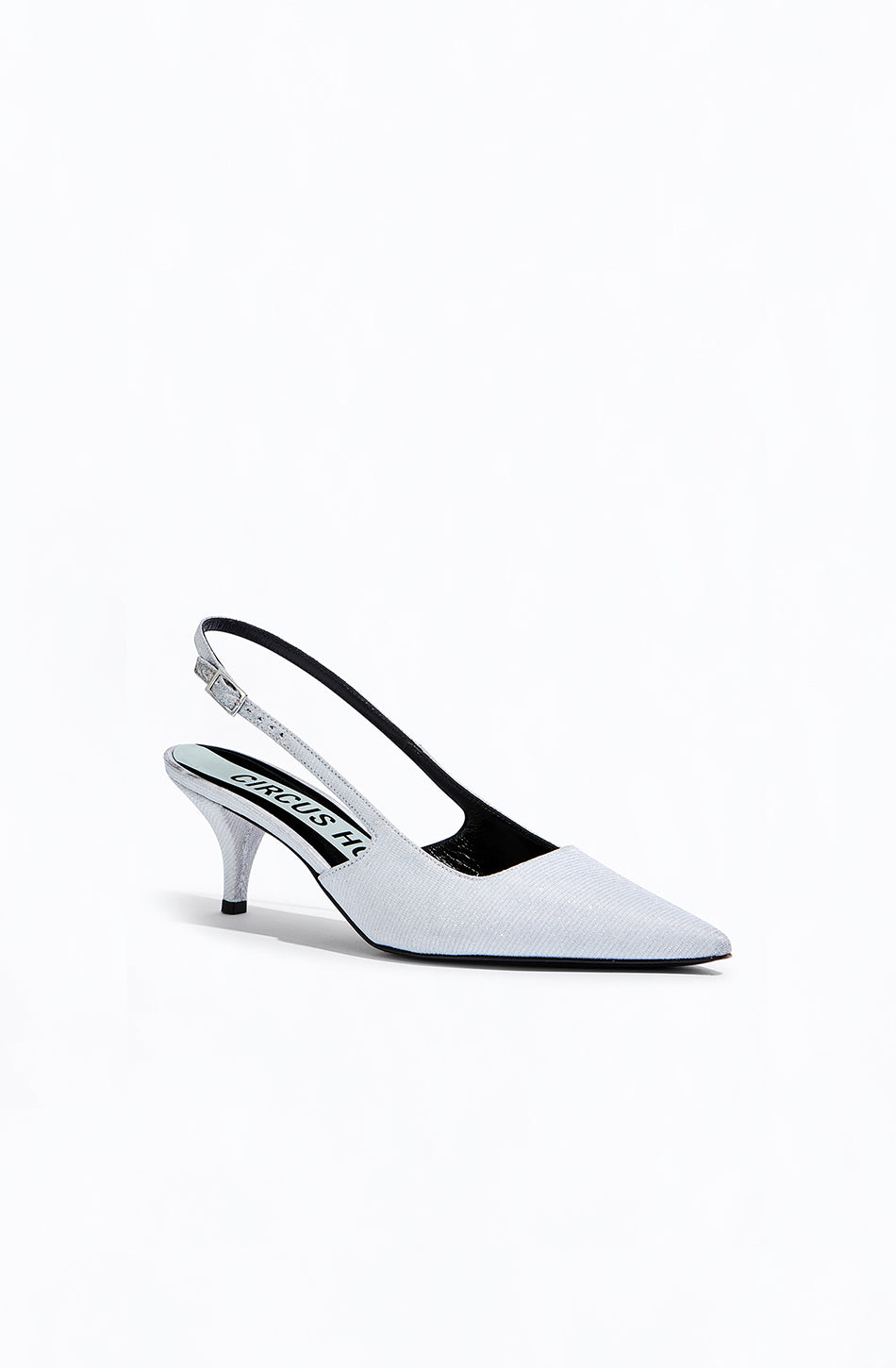 LAMÉ SLINGBACK SANDALS