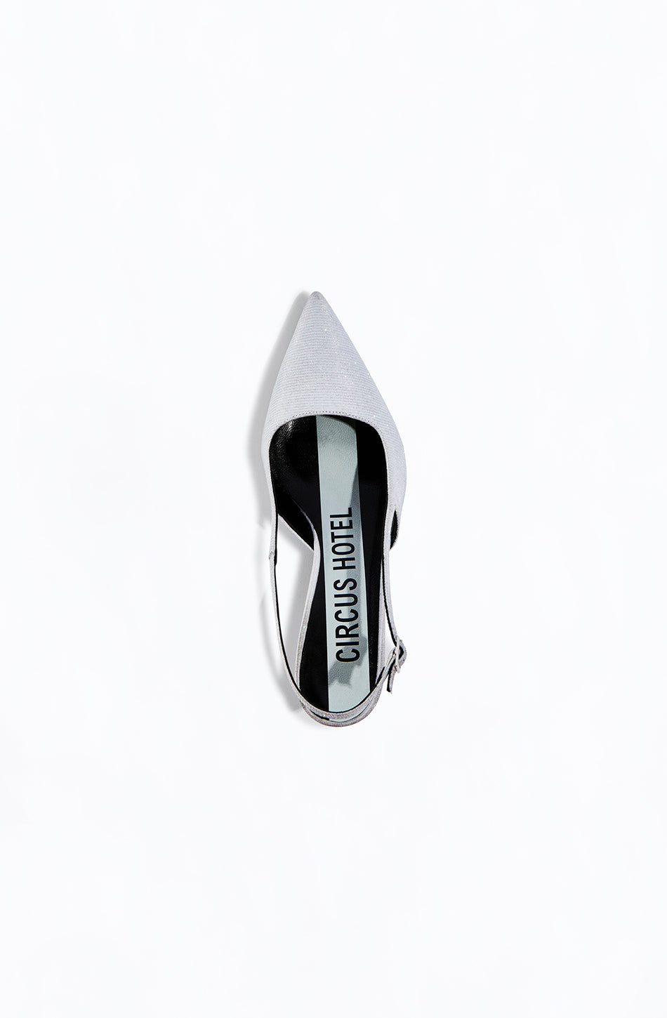 LAMÉ SLINGBACK SANDALS
