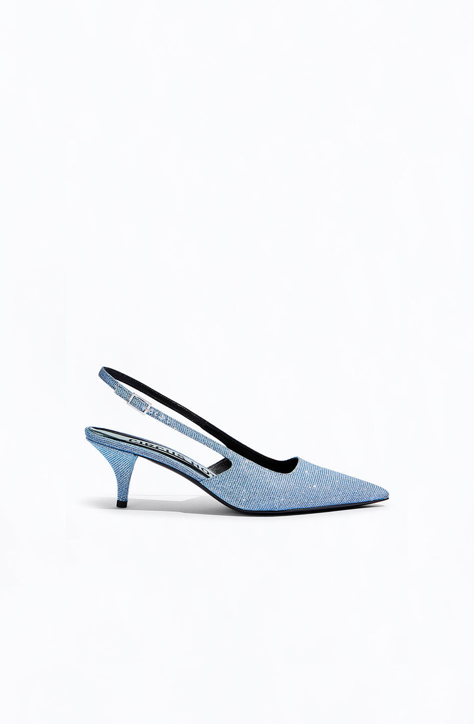 LAMÉ SLINGBACK SANDALS