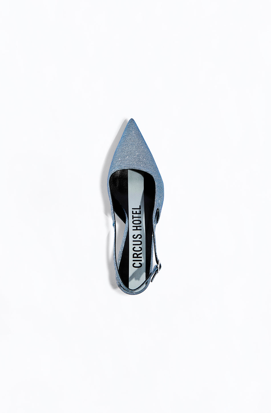 LAMÉ SLINGBACK SANDALS