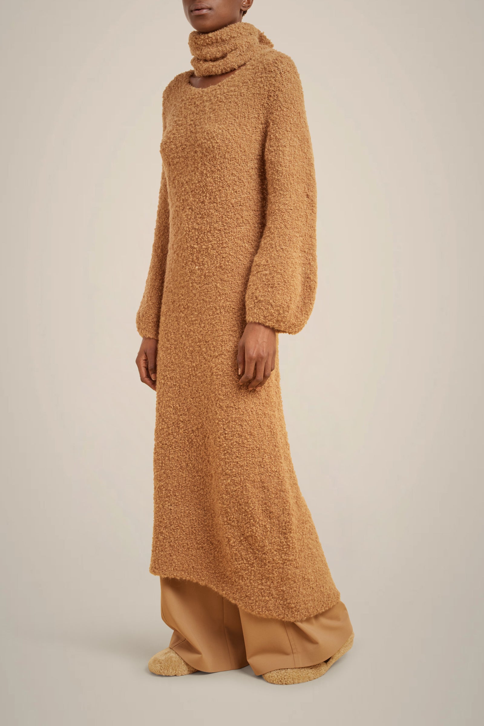 ABITO LUNGO ALPACA BOUCLÉ