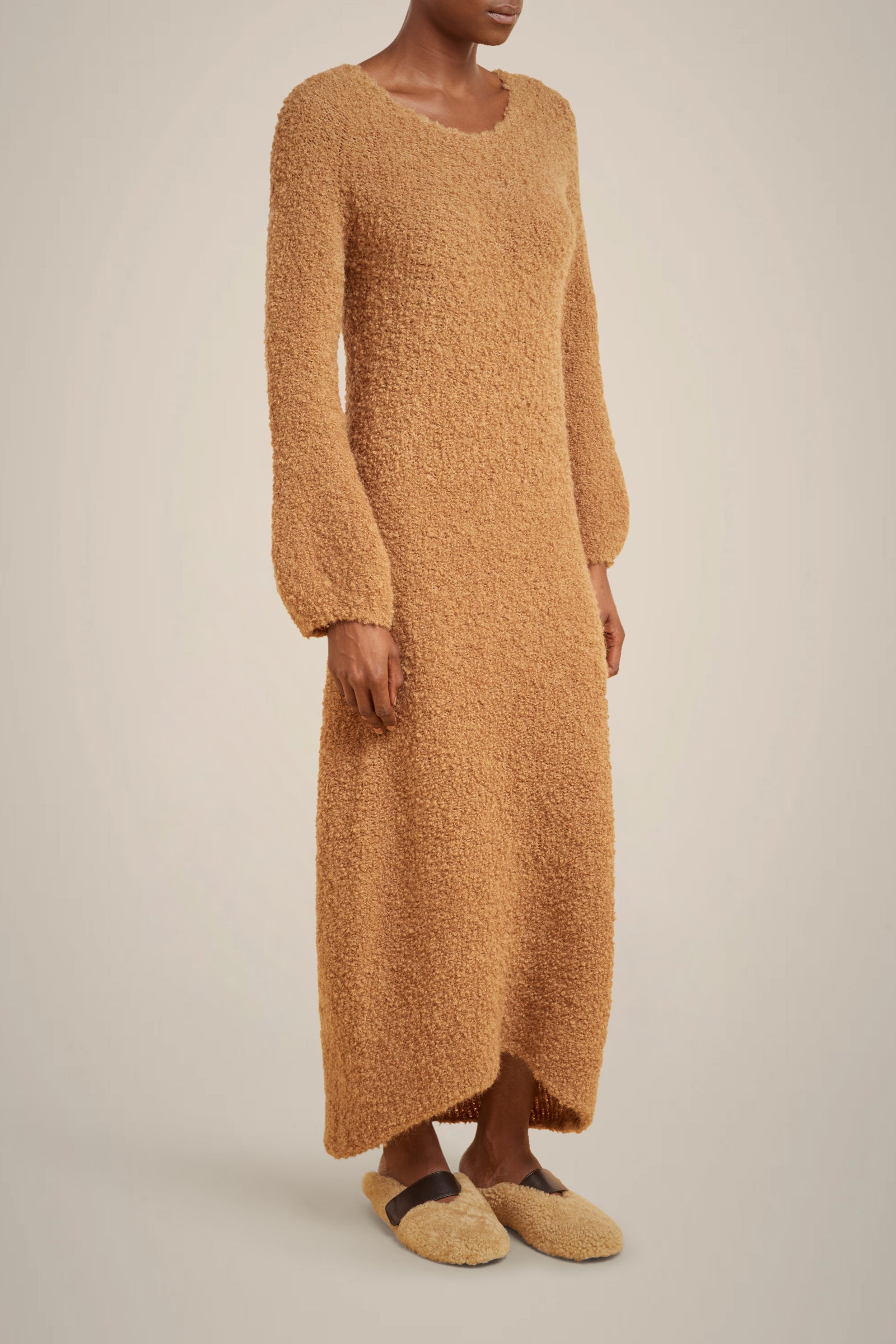ABITO LUNGO ALPACA BOUCLÉ
