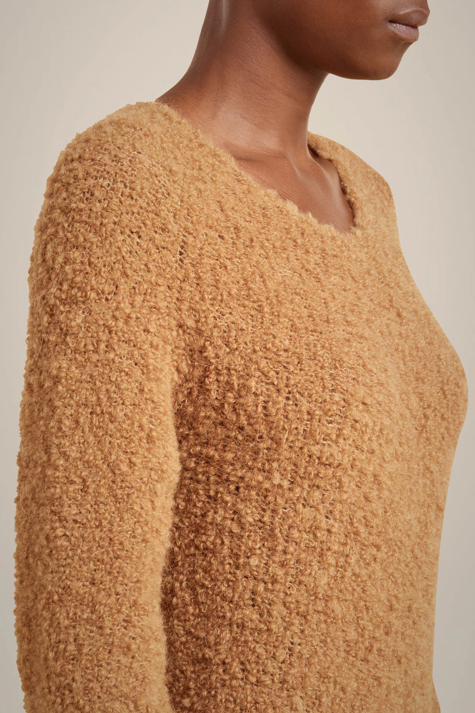 ABITO LUNGO ALPACA BOUCLÉ