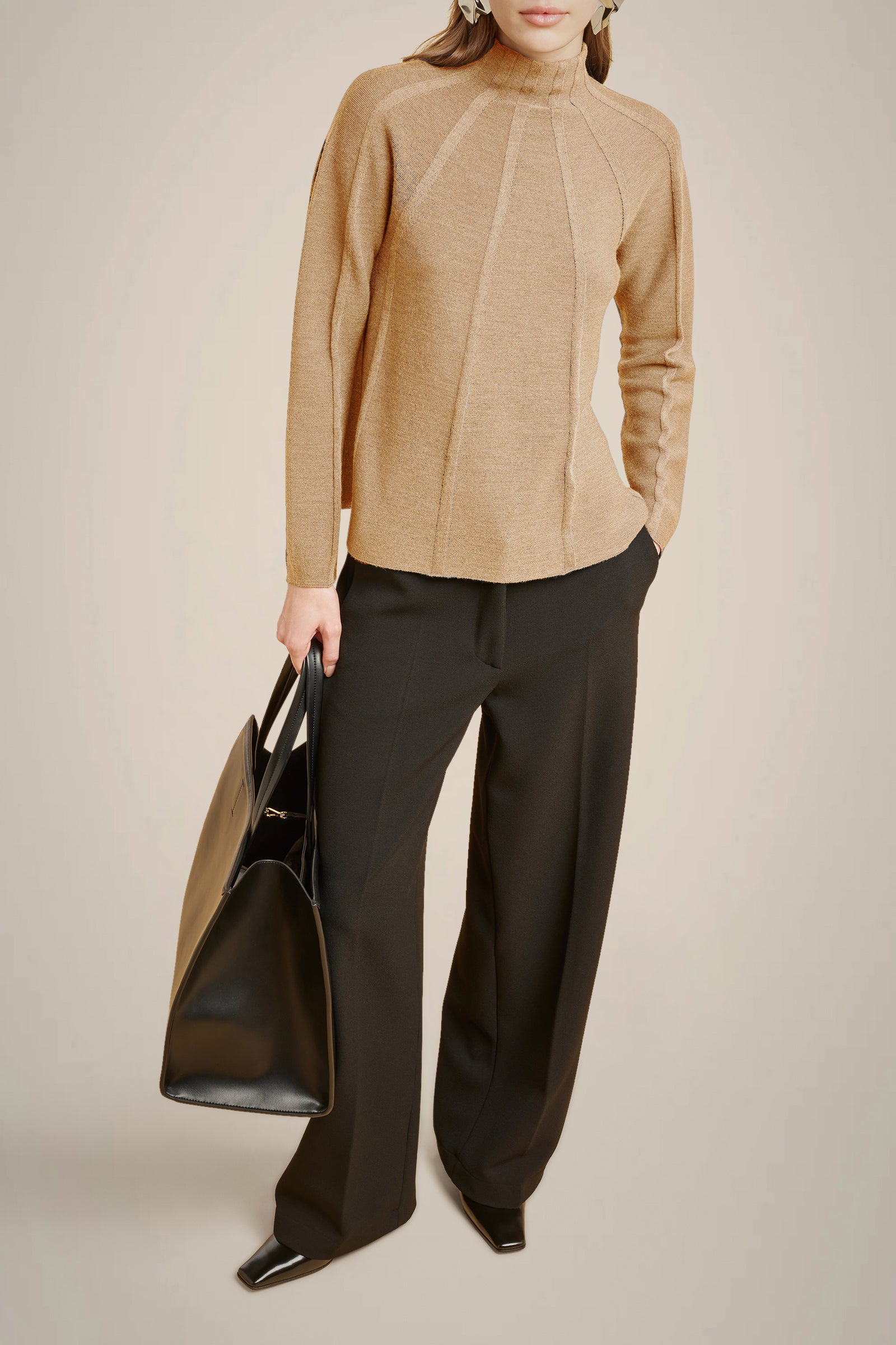 MERINO WOOL TURTLENECK SWEATER