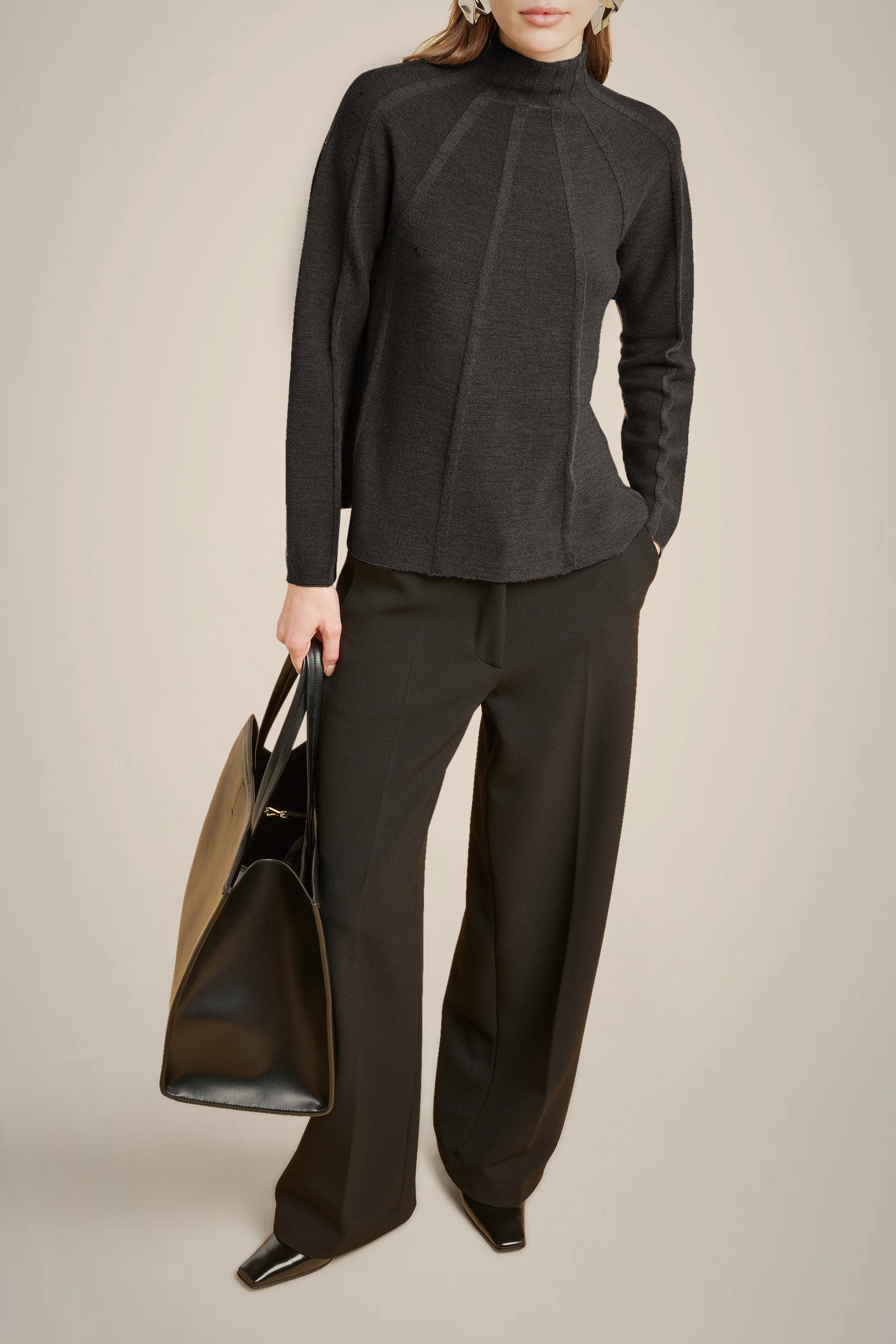 MERINO WOOL TURTLENECK SWEATER