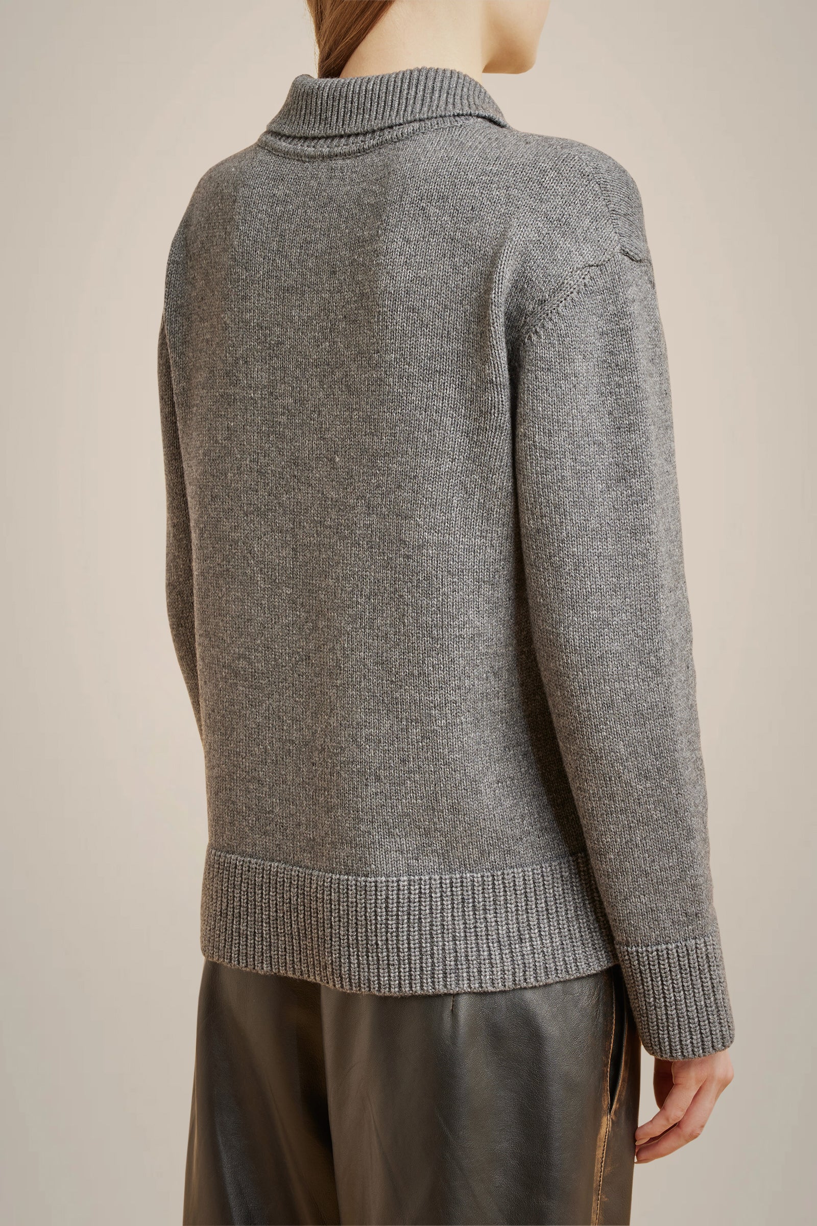 MAGLIA A POLO IN CASHMERE RICICLATO
