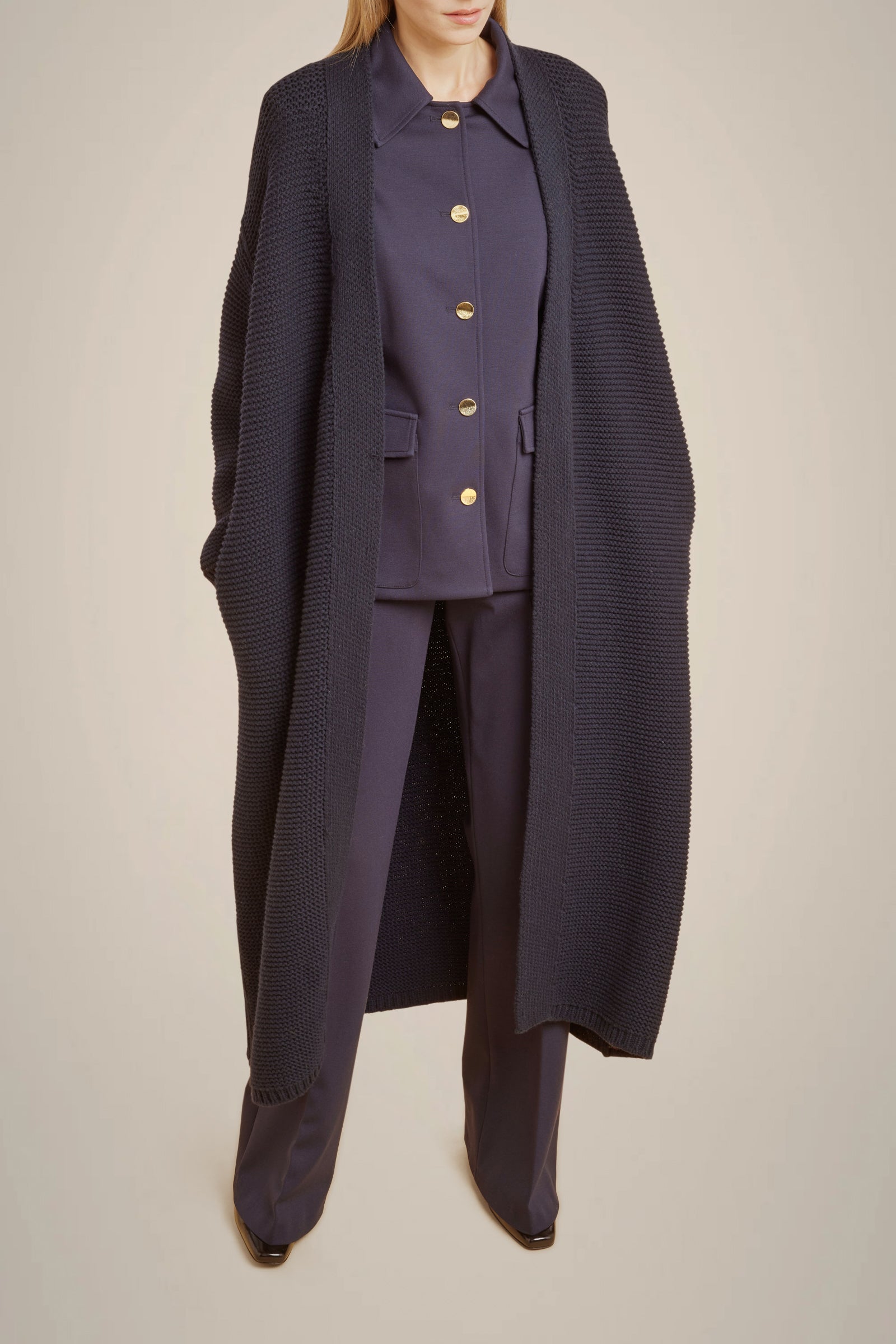 CARDIGAN IN CASHMERE RICICLATO