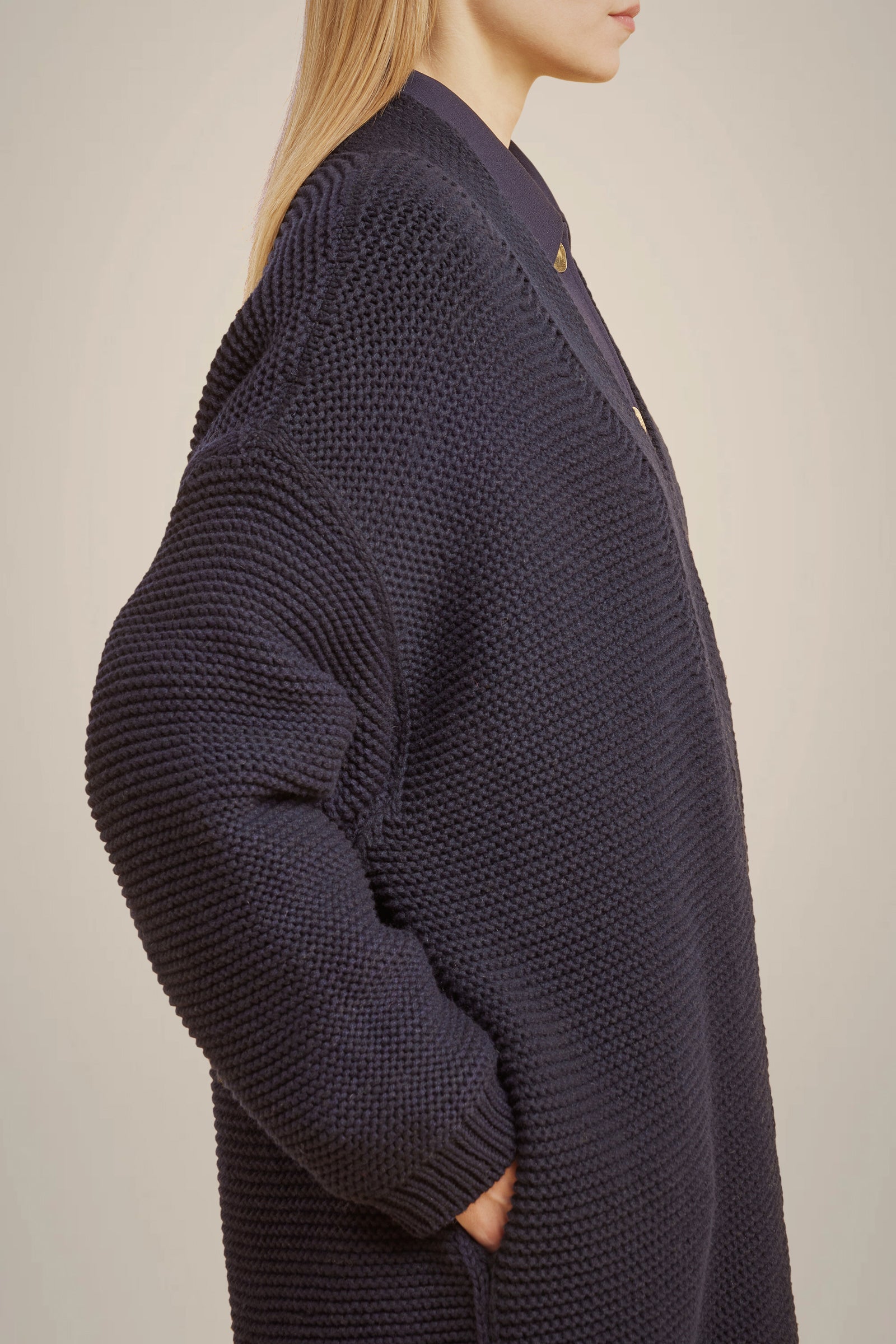 CARDIGAN IN CASHMERE RICICLATO