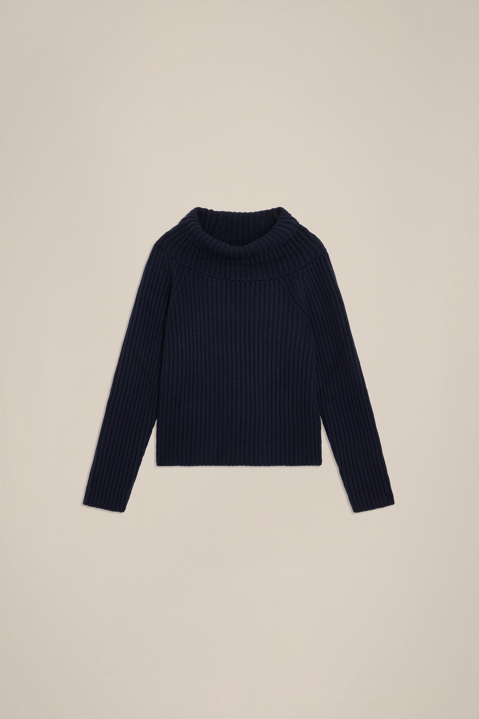 RECYCLED CASHMERE HIGH NECK SWEATER