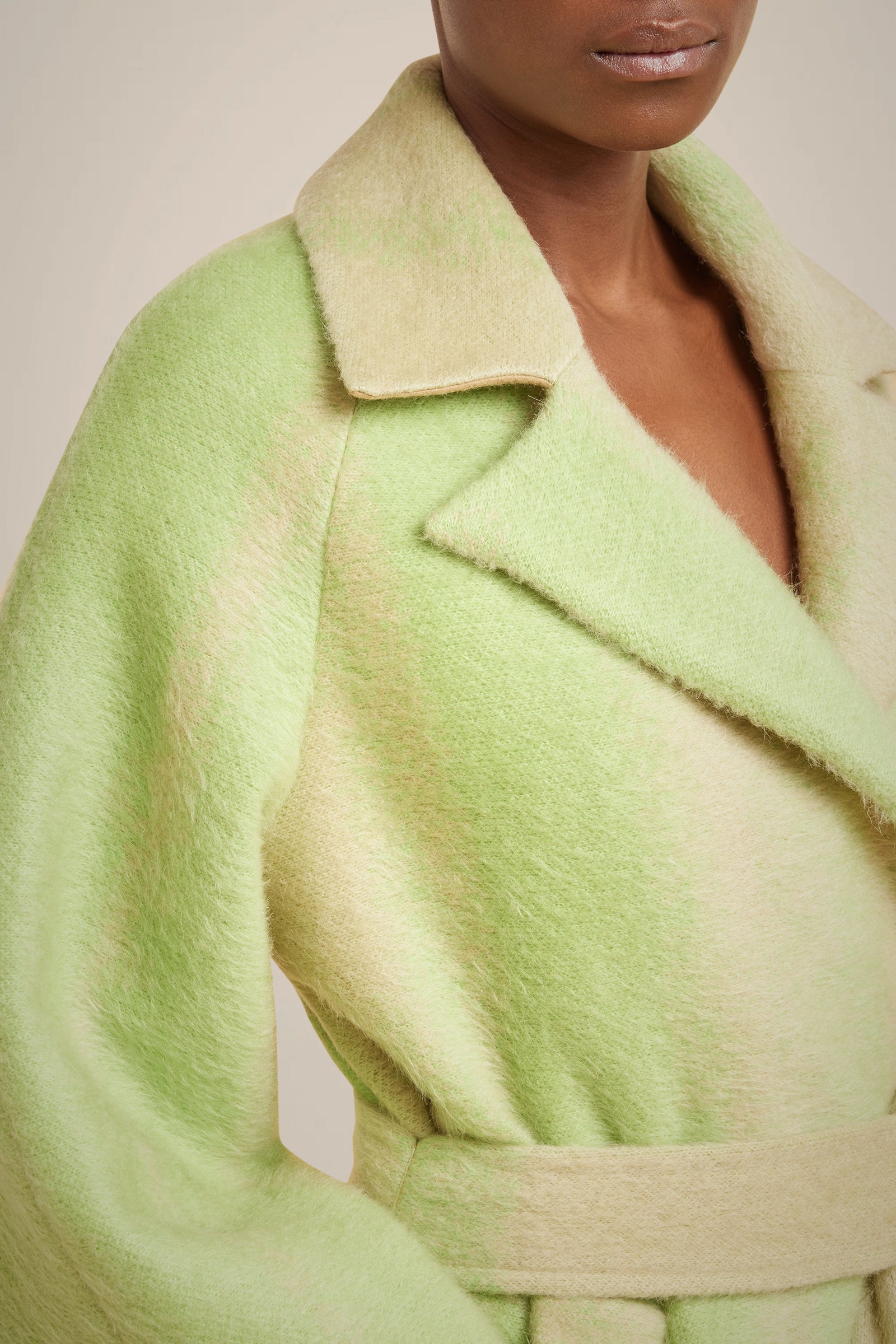 CAPPOTTO IN MOHAIR GARZATO