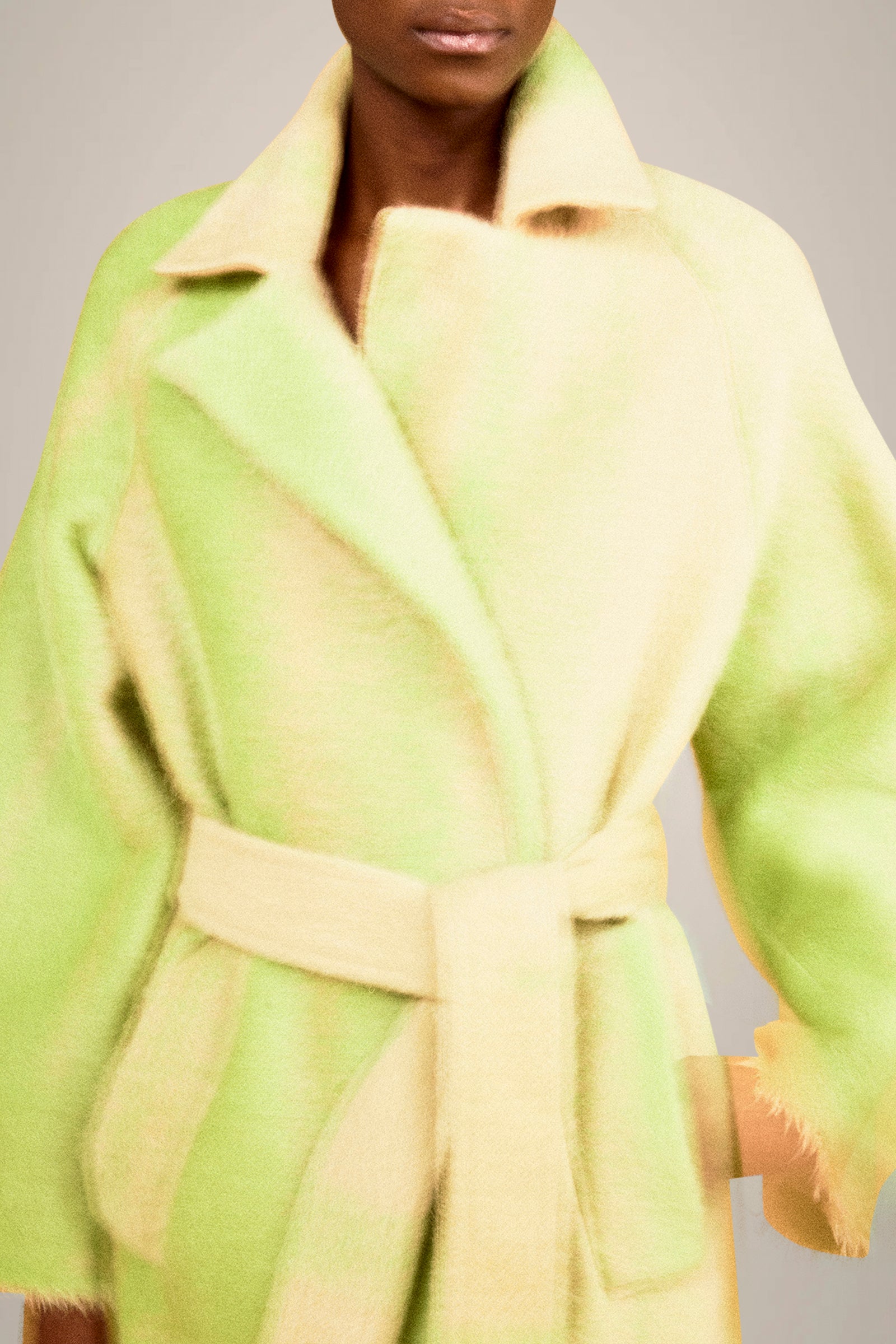 CAPPOTTO IN MOHAIR GARZATO