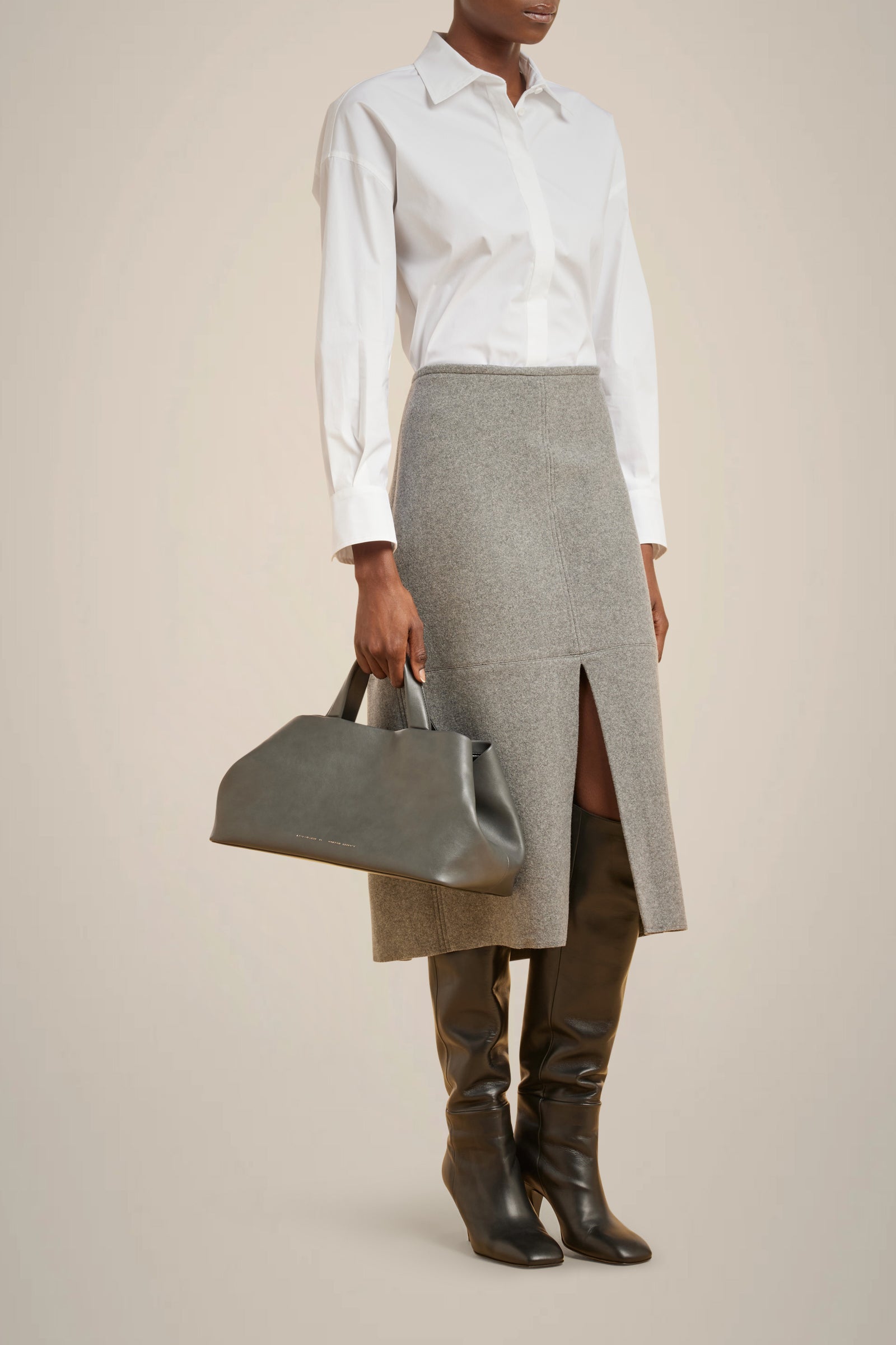 BELTED SHIRT