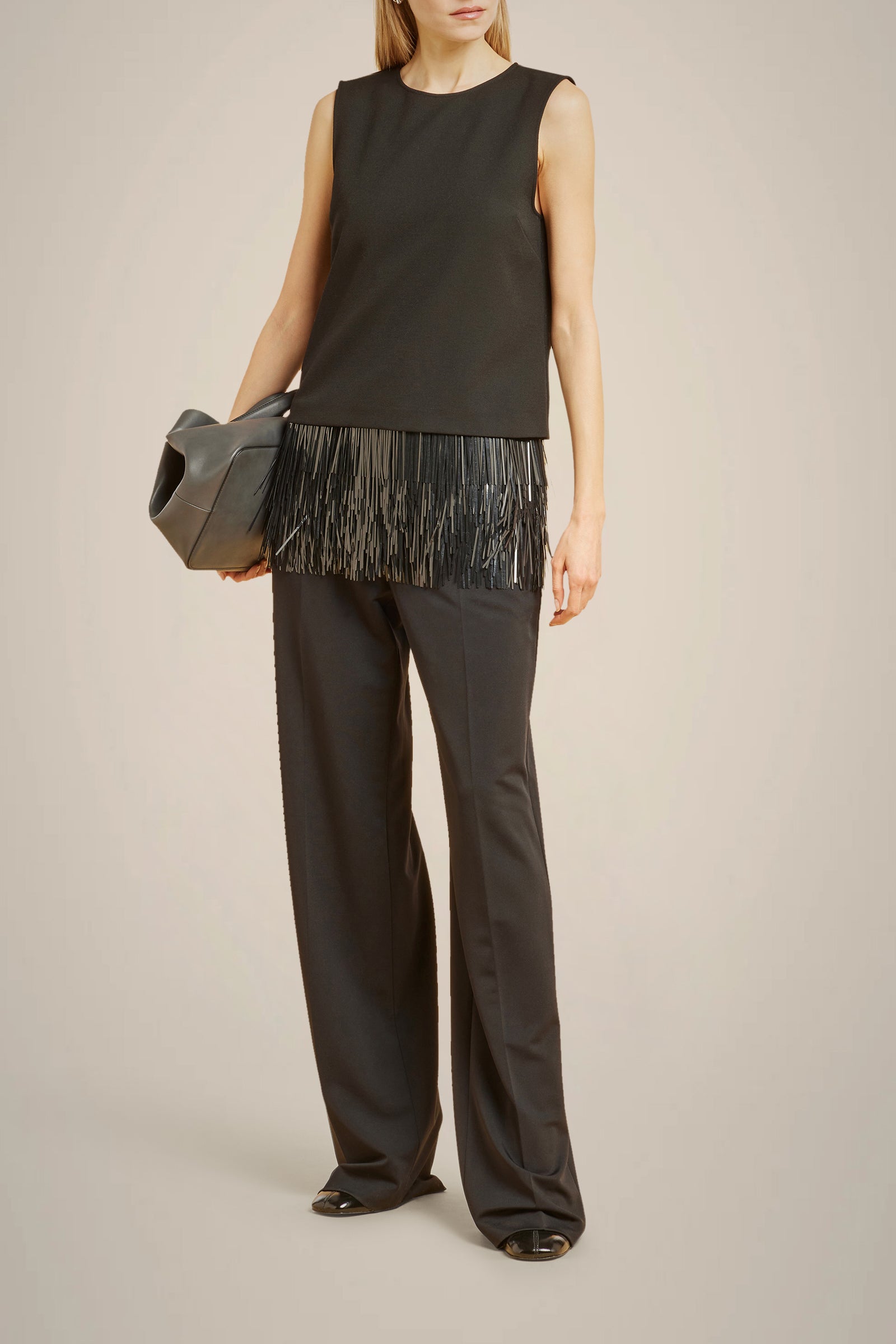 SEQUIN FRINGED BLOUSE