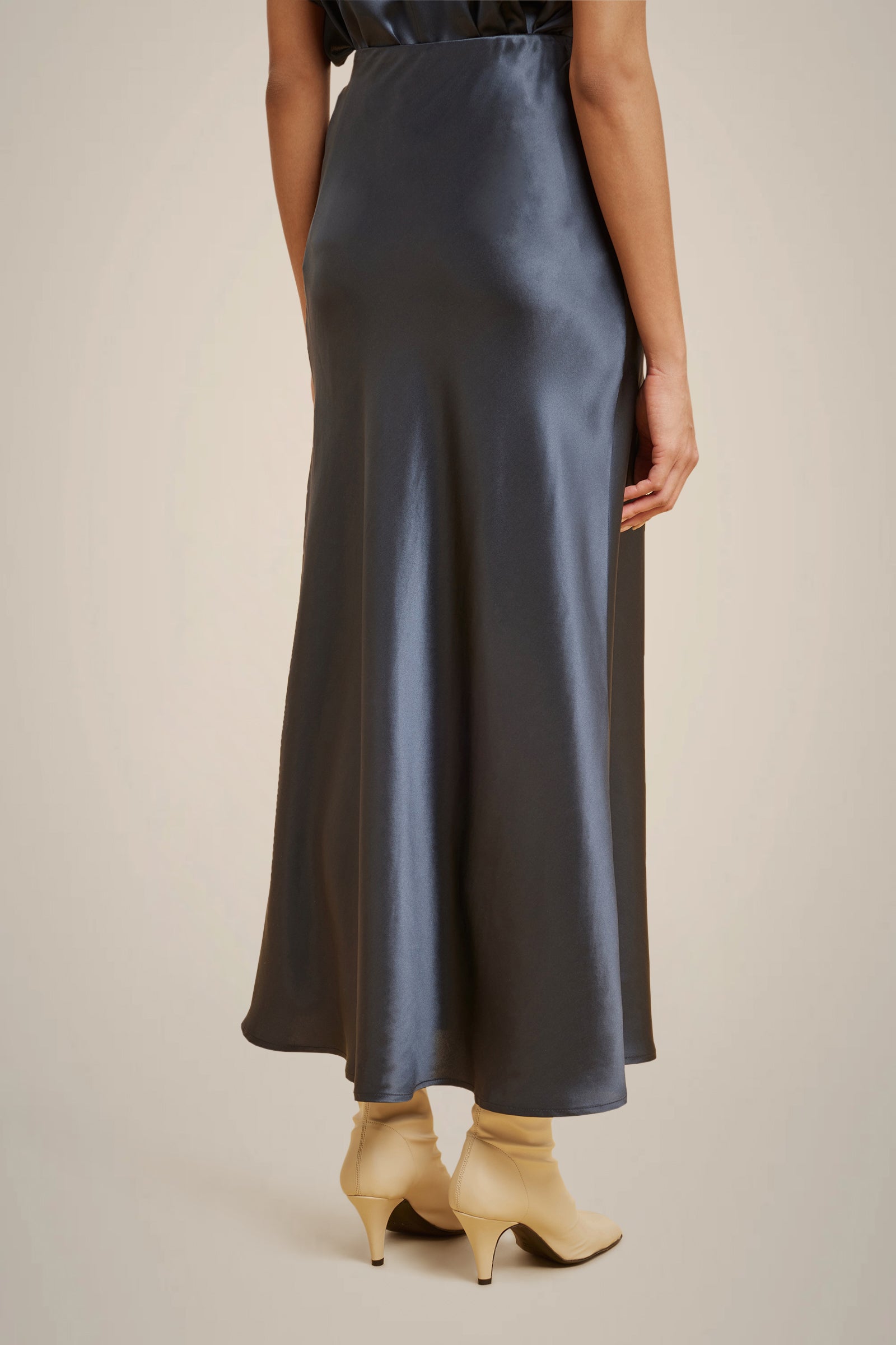 100% SILK SATIN SKIRT